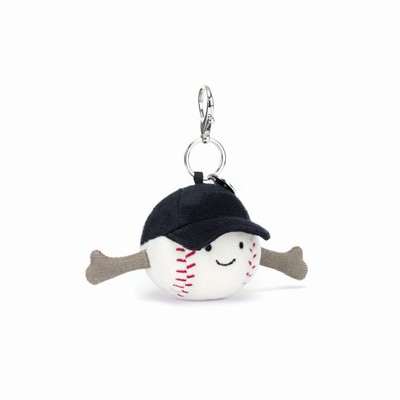 Jellycat Amuseables Sports Baseball Bag Charm Australia | 597260FVW